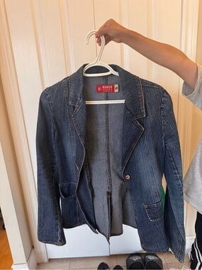 BONGO Dark Blue Denim Blazer Jacket